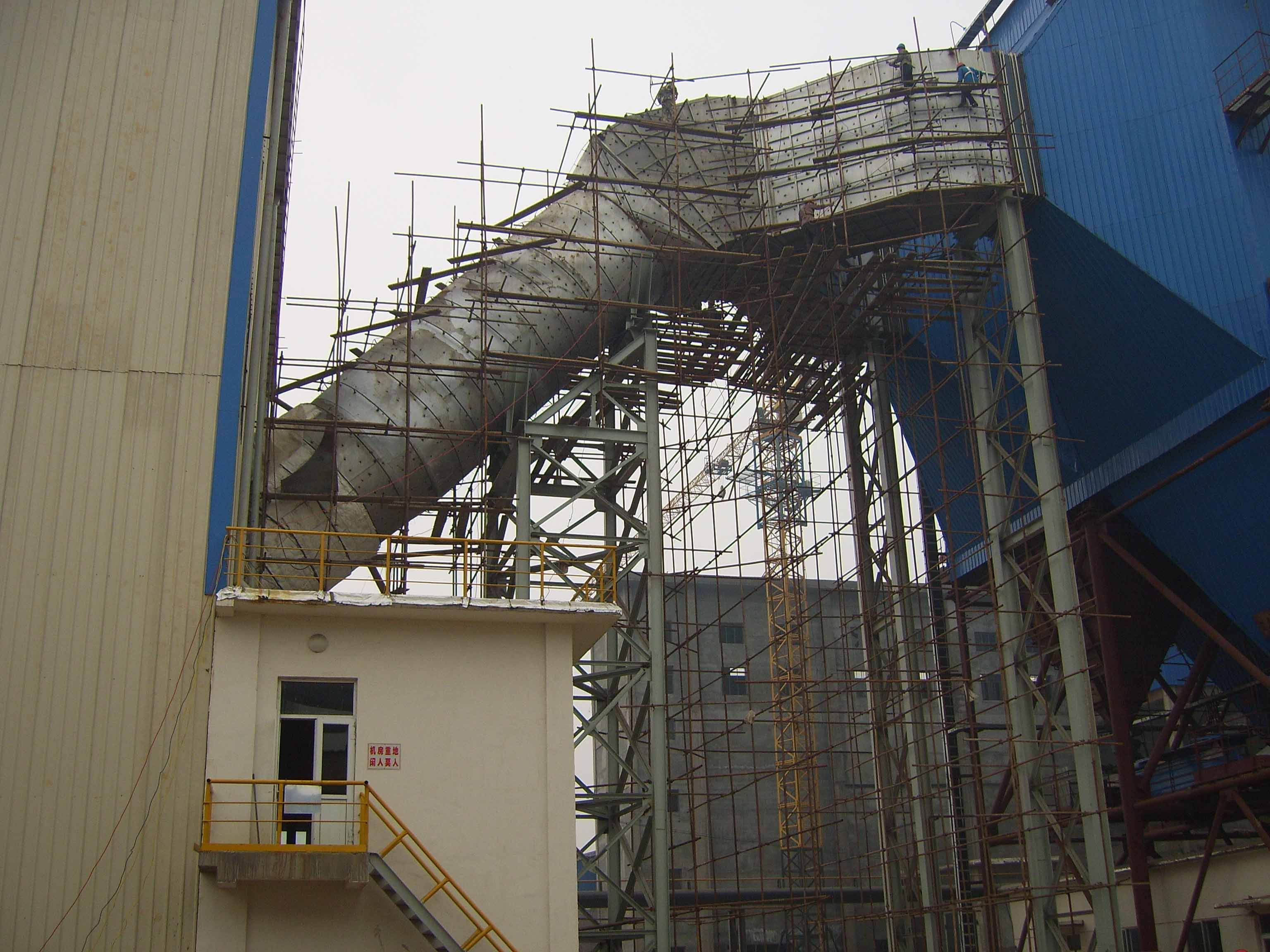 電廠煙道管道澆注料施工注意事項